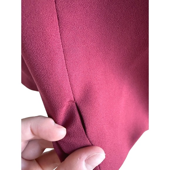 Vintage Style Burgundy Blazer Jacket Womens L J.Crew Workwear Preppy Office Chic - Picture 6 of 7